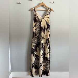 Z Supply Elegant Black and Cream Maxi Dress